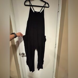 Black Sleeveless Jumpsuit